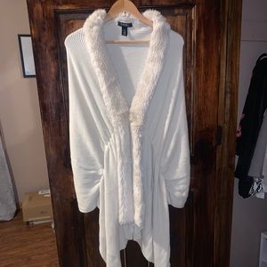 Cream Faux Fur Wrap